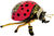 Objet décoratif "Ladybird Lady", fonte d'art