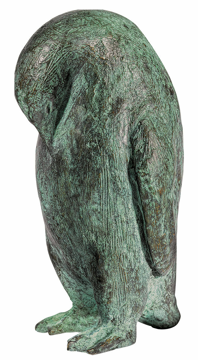 Sculpture "Penguin", bronze by Kurt Arentz