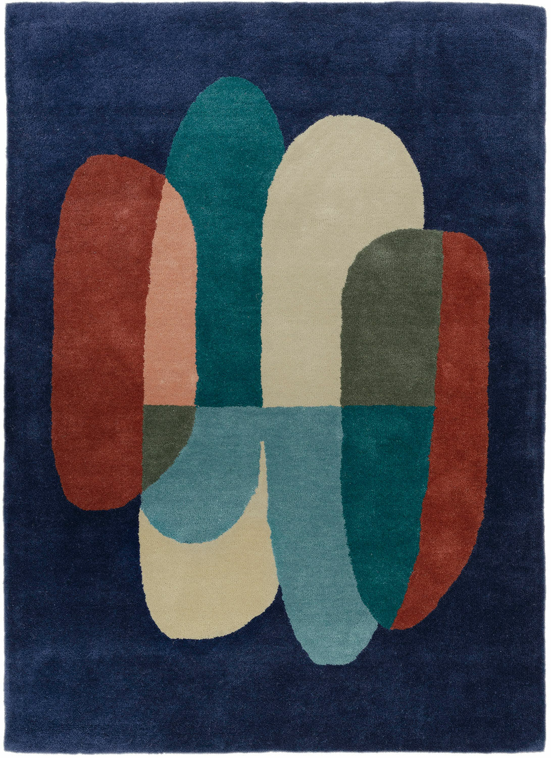 Tapijt "Beeld donkerblauw" (160 x 230 cm)