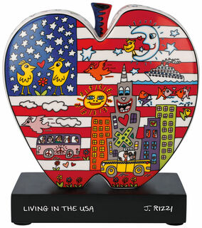 Porcelain object "Living in the USA"