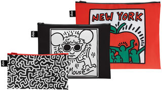 Sada 3 sáčků na zip "Bez názvu, Andy Mouse a New York"
