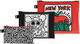 3 Reißverschlusstaschen "Untitled, Andy Mouse and New York" im Set von Keith Haring