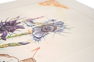 Billedet "Iris germanica cum ocellis italicis" (1972) af Salvador Dalí