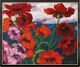 Billedet "Store valmuer (røde, røde, røde)" (1942, originalstørrelse), sort og sølvfarvet indrammet version af Emil Nolde