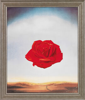 Bild "Die meditative Rose" (1958), gerahmt von Salvador Dalí