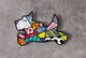 Pannello d'arte/oggetto da parete "Cane" di Romero Britto