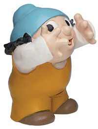 Skulptur "Mainzelmännchen Conni", Version in Steinguss
