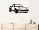 Wandbeeld „Porsche Turbo Black“ (2022) van Jan M. Petersen