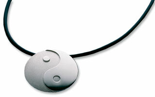 Necklace "Yin and Yang", silver version